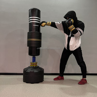 Sac de frappe sur pied Power Strike avec logo personnalisé, hauteur réglable, sac de réflexe, vente en gros