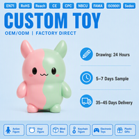 Caja Sorpresa Personalizada con Figura de Vinilo Kawaii, Juguete Coleccionable en Colores Pastel, Fabricación OEM/ODM, Venta al Por Mayor