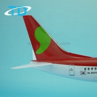 Modèle d'avion Boeing 737-800 B737-800 en résine synthétique, échelle 1/100, 39,5 cm, personnalisable, simulation réduite, cadeau d'affaires, fourni par l'usine