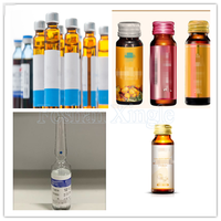 Machine d'étiquetage horizontale automatique pour ampoules de 3 ml, tubes en plastique ou en verre, applicateur d'étiquettes pour flacons