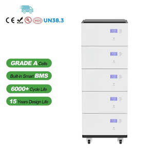 ระบบจัดเก็บพลังงานแสงอาทิตย์สำหรับบ้าน Stackabele 51.2V 48V 1000Ah 50kWh 10kw 20kw 30kw 40kw แบตเตอรี่ลิเธียมไอออนแบบเรียงซ้อนได้ - Product Image 6