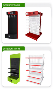 Étagères de supermarché roses directes d'usine, présentoirs métalliques robustes avec dos perforé et <span class=keywords><strong>armoire</strong></span> - Product Image 2