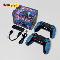 Gamegaga X2 Blue Game Stick 4K 3D HD Retro-Videospielkonsole Kabelloser Controller TV 30000 Spiele 64G Speicher Kindergeschenk X2 Ultra