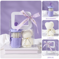 Coffret Cadeau de Fidélité Client Spa & Salon – Édition Spéciale Fêtes – Violet – Combinaison Personnalisée Transparente – Vente en Gros – Panier Cadeau Bien-être pour Festivals