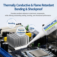 Adhésif de scellement en silicone thermiquement conducteur, monocomposant RTV, pour collage de dissipateurs de chaleur de circuits imprimés -50~200°C ° C CB1002