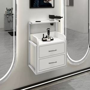 2025 New Hair Salon Stations Equipment Wall <b>Cabinet</b> Wall Mounted Salon Furniture Gold <b>Tool</b> <b>Storage</b> <b>Cabinet</b> - Product Image 2