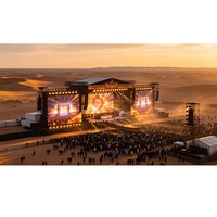 Pantalla LED de Alquiler con Gabinete de Plástico ABS y Paso de Píxeles P3.91, Fondo de Escenario LED, Video Wall LED para Eventos, Conciertos y Exposiciones