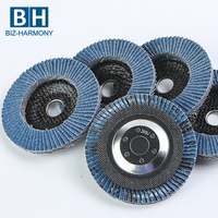 Disco de Láminas de Alúmina de Zirconio Fundido Tipo 27, 115x22.23mm, 115mm, 4.5 Pulgadas, Grano 60