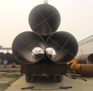 ASTM A252 ukuran standar 24 inci 36 inci 48 inci SSAW spiral pipa baja lasan tumpukan baja - Product Image 4
