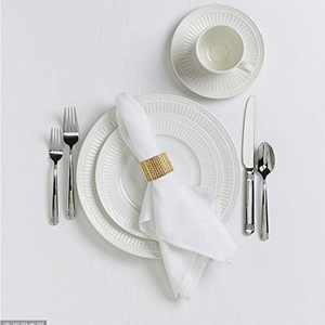 5x1.6 pouces diamant maille boucle mariage dîner fête décorations <span class=keywords><strong>de</strong></span> Table 8 rangées strass ronds <span class=keywords><strong>de</strong></span> <span class=keywords><strong>serviette</strong></span> - Product Image 3