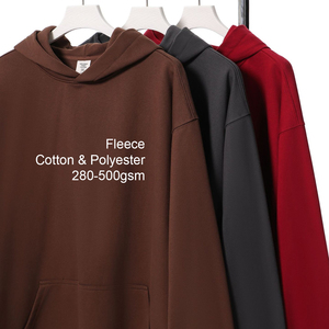 Sudadera con Capucha de Forro Polar para Hombre, Logotipo Personalizado, Estilo Holgado con Hombros Caídos, Ropa Urbana, Sudadera con Capucha de Alta Calidad para Hombre - Product Image 1