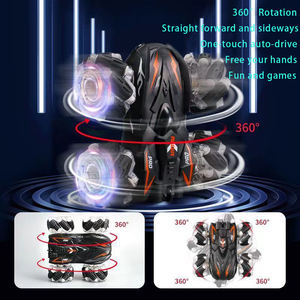 Voiture télécommandée AiJH 4WD avec effets lumineux et musicaux, voiture de cascade télécommandée, voiture à double face télécommandée, voiture à bascule - Product Image 3