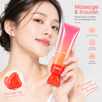 Nouveau lancement : Tube souple attrayant au design 3D en forme de cœur, sans bords vifs, idéal pour le massage facial.