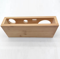 Base d'outil de mélange en bambou, support de shaker en bois de bambou personnalisé, kit de bar mélangeur de boissons, support de shaker