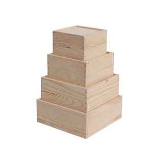 Solid Wood <b>Storage</b> <b>Box</b> Rectangle Natural Color Covered <b>Drawer</b> Style Packaging <b>Box</b> For Gift Souvenir - Product Image 5