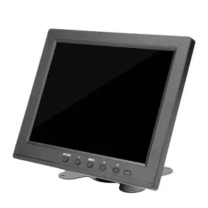 Monitor industrial de plástico tft, pantalla de vídeo de 8, 9 y 10 pulgadas, FCC, CE, vga, BNC, AV, precio de fábrica