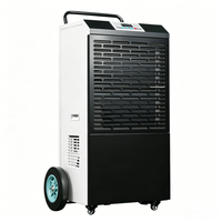 Déshumidificateur industriel mobile de type chariot 90L/J pour entrepôt commercial et usine, dispositif de contrôle d'humidité professionnel, nouveau modèle