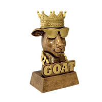 Trophée personnalisé en résine bronze antique Weivista, statue 3D