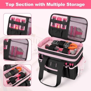 Hot-selling High-value OEM Women's Waterproof Adjustable Strap Tool <b>Handbag</b> Double-layer Divider Multi-function Portable - Product Image 3