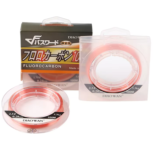 Ligne de pêche en fluorocarbone de haute qualité 100M, ligne de pêche à la mouche monofilament, ligne coulante, règle graduée pour la pêche en rivière et en lac - Product Image 2