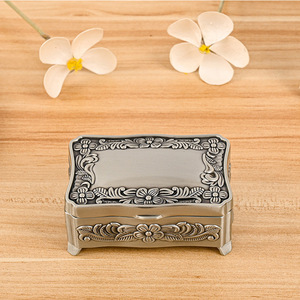 Dropshipping Shopify Metal Cosmetic Box Vintage Jewelry Case Enamel Storage Organizer <b>Lighter</b> Holder Gift - Product Image 6
