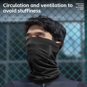 หน้ากากปิดหน้าแบบถักไร้รอยต่อ ยืดหยุ่นสูง กันลม ระบายอากาศได้ดี สำหรับปั่นจักรยาน ผลิตจากโรงงานโดยตรง ปรับแต่งได้ ใช้ได้ทั้งชายและหญิง - Product Image 4