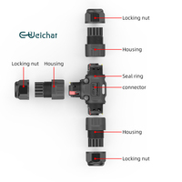 Connecteur de fil étanche pour éclairage extérieur à Led Connecteur rapide étanche en T Connecteur étanche pour câble