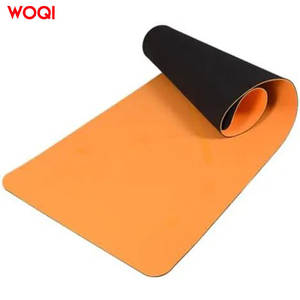 Esterilla de yoga Woqi de 6 mm de grosor, plegable, antideslizante, rectangular, para fitness y moldeamiento corporal, color rosa intenso - Product Image 3