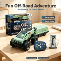 DWI RC Monster Truck Tout-Terrain Mini Voiture Télécommandée d'Escalade Échelle 1:64 2.4G Électrique 6 Canaux Portée 20m Prête à l'emploi avec Chargeur