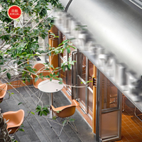 Kommerzielle Restaurant-Möbel Outdoor-Garten Aluminium Restaurant Fast-Food Café Tisch- und Stuhl-Set