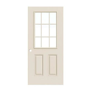 PHIPULO Portes d'intérieur <span class=keywords><strong>rétro</strong></span> américaines à 6 panneaux en acier Portes de surface classiques en noyer blanc/noir - Product Image 2