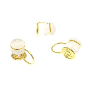 <b>Clip</b>-on Earrings Zinc Alloy Screw Shape U-shape Silver Gold Rose Gold <b>Ear</b> <b>Clips</b> Fashion Accessories - Product Image 4
