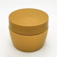 Pot cosmétique en plastique HDPE doux au toucher de 250 ml avec bouchon à vis pour crème capillaire et lotions (couleur personnalisée)