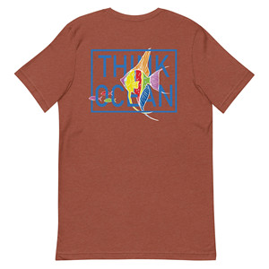 เสื้อยืดปักลายปลาทะเลเรืองแสง Think Ocean Fish - Product Image 1