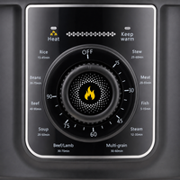 Olla a Presión Eléctrica de 1000W y 6L con Múltiples Programas de Cocción y Protección de Seguridad para Cocina Familiar y de Restaurante