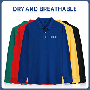 2025 Polos de manga larga en blanco personalizados Diseño libre Bordado y logotipo impreso Deportes de ocio para hombres y mujeres - Product Image 3