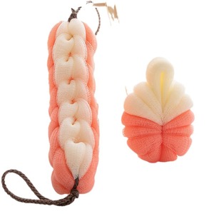 Twisted <b>Bath</b> Scrubber Long Soft Back Cleaner For Shower Body Exfoliation - Product Image 2