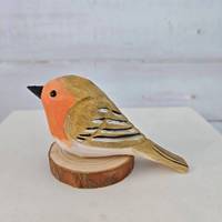 Statues et Figurines d'oiseaux en bois sculpté à la main animaux ornement pour maison étagère cheminée déco pour l'obtention du diplôme