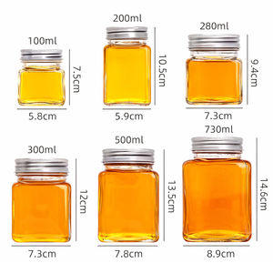 Bocaux de conservation en verre KANGAROO 500 ml avec couvercle en aluminium/étain, rechargeables, logo personnalisable, emballage en vrac - Product Image 1