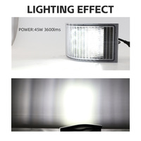 Homologation ECE R10, phare de coin LED 45W pour New Holland 8160 8260 8360 8560, phare LED