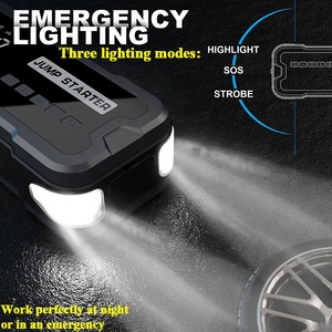 Démarreur de voiture portable 6-en-1, booster de batterie, batterie externe 12V 24000mAh, pack de batterie d'urgence, accessoires auto - Product Image 6