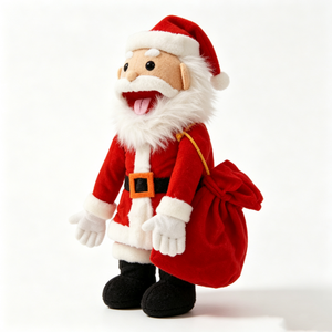 Peluche personnalisée du Père Noël, animal en peluche du Père Noël, peluche de Noël du Père Noël, peluche de Noël pour les fêtes, jouet en peluche du Père Noël - Product Image 4