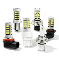 Ampoule LED pour voiture 4014-92SMD, 6000K, blanc, feu antibrouillard, clignotant, feu de recul, 12V