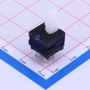 SPPH130100 <b>Push</b> <b>Button</b> <b>Switch</b> Through hole Component (THT) <b>Switch</b> Self-Locking Square Plunger Through Hole 100mA - Product Image 1