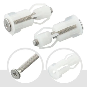 Top <strong>Fix</strong> Bathroom Part WC Blind Hole Fitting Kits <strong>Replacement</strong> Toilet Seat Screws Nut Cover Lid Bolts for Toilet Pan <strong>Fixing</strong> - Product Image 2