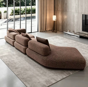 Divano Componibile Moderno Italiano con Forma Curva Speciale, Combinazione di Divani <span class=keywords><strong>per</strong></span> <span class=keywords><strong>Soggiorno</strong></span> di Villa e Arredamento <span class=keywords><strong>per</strong></span> Hall di Hotel - Product Image 5