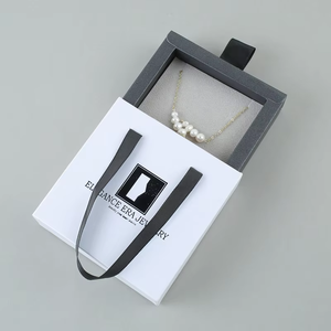 <b>Drawer</b> Jewelry <b>Box</b> with Ribbon Handle Slide-out Jewelry Gift <b>Box</b> for Packaging & Gifting - Product Image 5