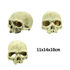 ของตกแต่งตู้ปลา บ้านเลี้ยงสัตว์เลื้อยคลาน แมงมุม แมงป่อง งู รูปทรงหัวกะโหลก สำหรับเลี้ยงและหลบหนี - Product Image 6