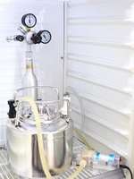 Pompe de Fermentation Secondaire 70W DC12V pour Bière, Pompe de Circulation de Bière Carbonatée, Dispositif d'Aération en Ligne pour Miel, Jus et Fabrication de Bière