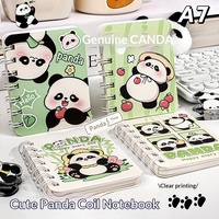 Bloc de Notas Espiral Panda con Diseño de Dibujos Animados, Cubierta de PP, Impresión Digital